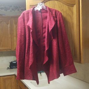 COLD WATER CREEK SIZE 1X BLAZER JACKET OPEN
